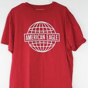 American Eagle Tee Shirt - XXL - Red / White